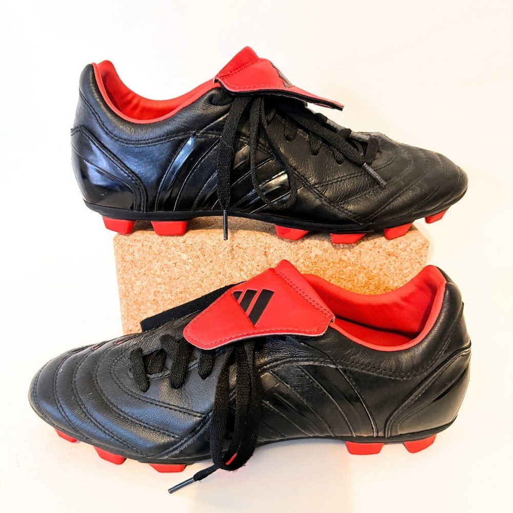 VINTAGE ADIDAS Predator Pulse TRX Soccer Football Cleats Black/Red US 9.5 EU 42
